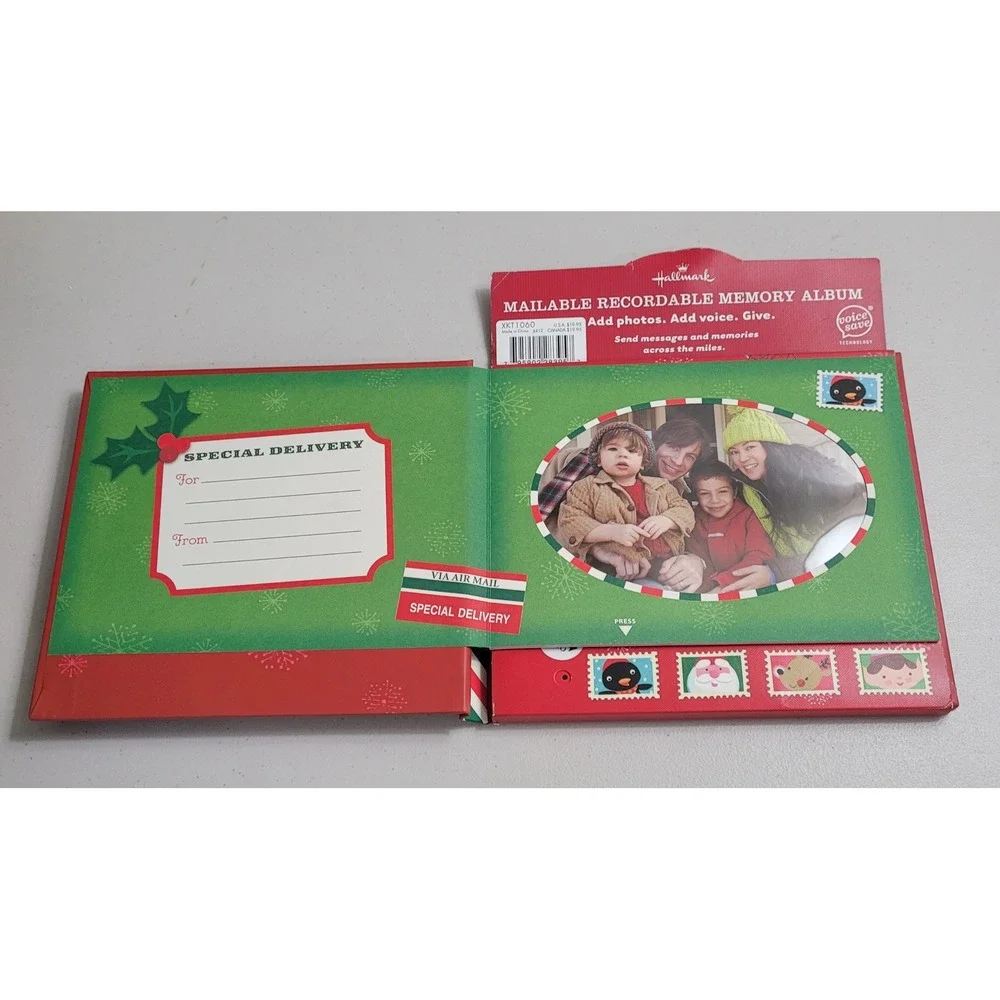 Hallmark Christmas Across the Miles Recordable Memory Album Photo Book NEW